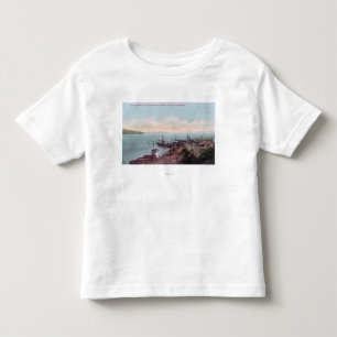 T-shirt Pour Les Tous Petits Vue aérienne de l'atterrissage et du nord de ferr