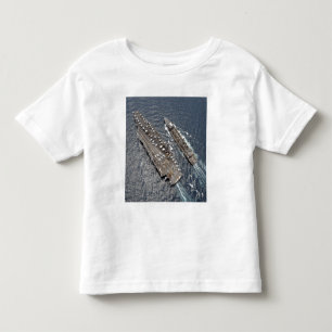 T-shirt Pour Les Tous Petits Vue aérienne de porte-avions USS Ronald Reag