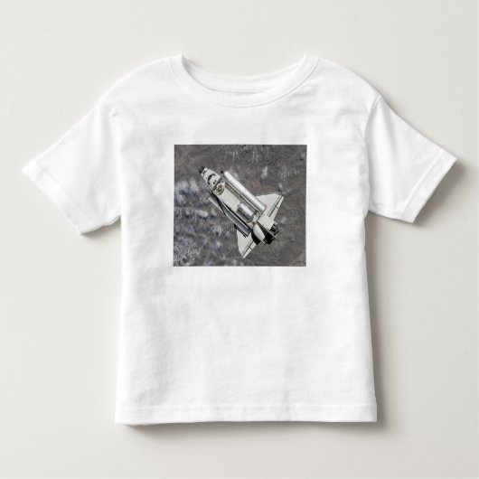 T-shirt Pour Les Tous Petits Vue aérienne de Space Shuttle Discovery (Devant)