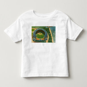 T-shirt Pour Les Tous Petits Vue aérienne de StadiumCleveland municipal, OH