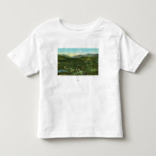 T-shirt Pour Les Tous Petits Vue aérienne de ville avec la montagne de Hurrica