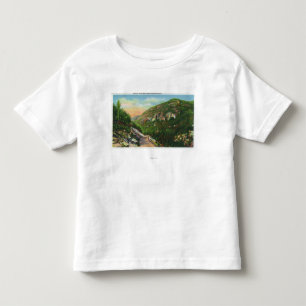 T-shirt Pour Les Tous Petits Vue aérienne des au sol de crique de poissons,