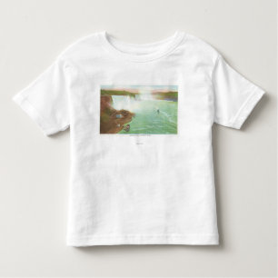 T-shirt Pour Les Tous Petits Vue aérienne des chutes du Niagara entières