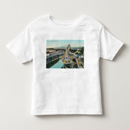 T-shirt Pour Les Tous Petits Vue aérienne des descendeurs (Devant)