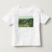 T-shirt Pour Les Tous Petits Vue aérienne du CitySanta Cruz, CA (Devant)
