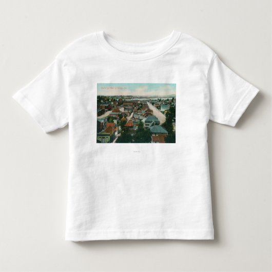 T-shirt Pour Les Tous Petits Vue aérienne du CityVallejo, CA (Devant)