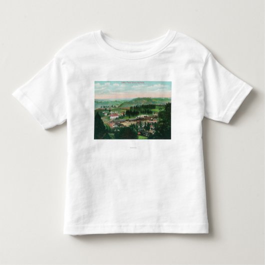 T-shirt Pour Les Tous Petits Vue aérienne du TownColfax, CA (Devant)