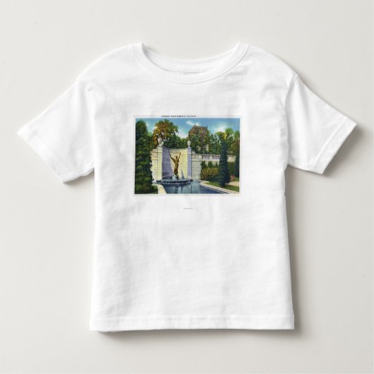 T-shirt Pour Les Tous Petits Vue commémorative de fontaine de Spencer Trask (Devant)