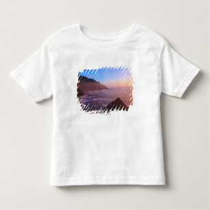 T-shirt Pour Les Tous Petits Vue côtière de falaise en Orégon au coucher du