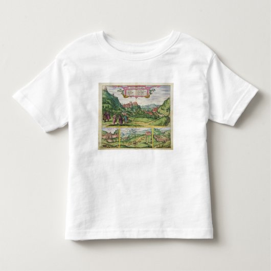 T-shirt Pour Les Tous Petits Vue d'Alhambra, de 'Civitates Orbis Terrar (Devant)