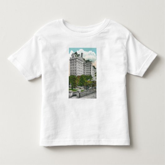 T-shirt Pour Les Tous Petits Vue d'approche de capitol de bâtiment du téléphone (Devant)