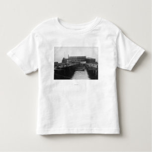 T-shirt Pour Les Tous Petits Vue d'Astoria, Orégon de l'emballage du pêcheur