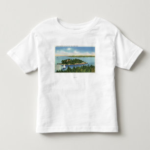 T-shirt Pour Les Tous Petits Vue de bouton et du Long Island de citrouille