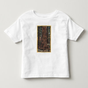 T-shirt Pour Les Tous Petits Vue de "briseur de cou" au grand parc d'arbres