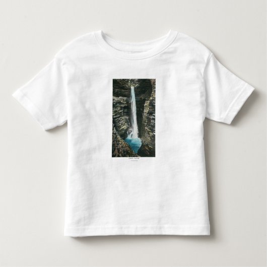 T-shirt Pour Les Tous Petits Vue de cascade de caverne (Devant)
