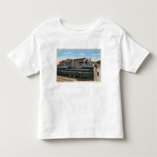 T-shirt Pour Les Tous Petits Vue de gare de Burlington (Devant)