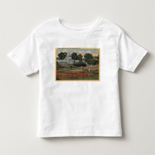 T-shirt Pour Les Tous Petits Vue de Golden Gate Park et de conservatoire (Devant)