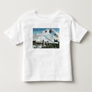 T-shirt Pour Les Tous Petits Vue de la loge de Timberline, capot de Mt en hiver