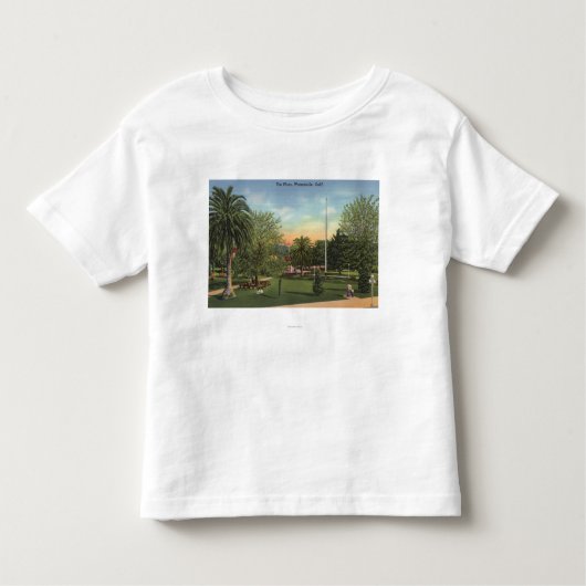 T-shirt Pour Les Tous Petits Vue de la plaza (Devant)