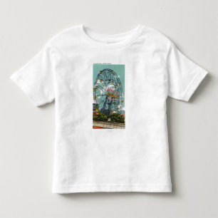 T-shirt Pour Les Tous Petits Vue de la roue de Ferris célèbre de merveille