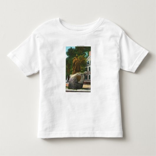 T-shirt Pour Les Tous Petits Vue de la statue de Roger Conant (Devant)