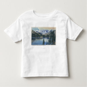 T-shirt Pour Les Tous Petits Vue de lac shadow, sierra montagnes de Nevada