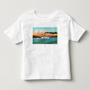 T-shirt Pour Les Tous Petits Vue de l'insecte de vapeur sur le lac