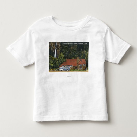 T-shirt Pour Les Tous Petits Vue de loge d'automnes de Multnomah (Devant)