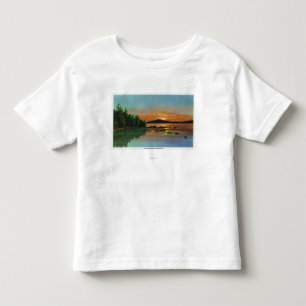 T-shirt Pour Les Tous Petits Vue de MaineSunset sur la montagne chauve