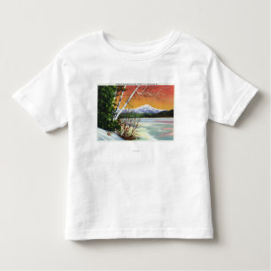 T-shirt Pour Les Tous Petits Vue de montagne de Whiteface du lac dedans