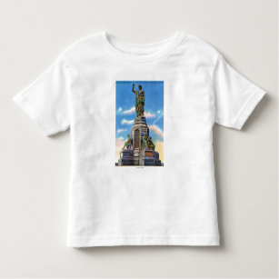 T-shirt Pour Les Tous Petits Vue de monument national aux ancêtres des USA