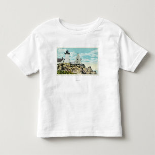 T-shirt Pour Les Tous Petits Vue de plage de York du phare de protubérance