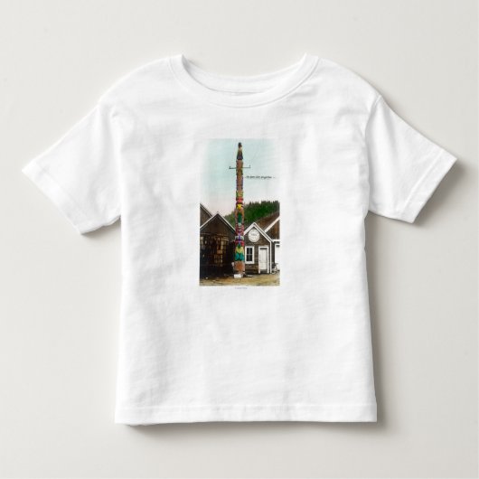 T-shirt Pour Les Tous Petits Vue de Raven TotempoleWrangell, AK (Devant)