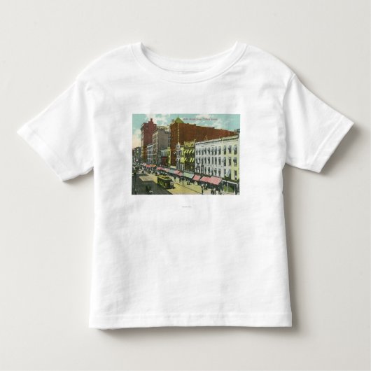 T-shirt Pour Les Tous Petits Vue de rue de Clinton de rue principale (Devant)
