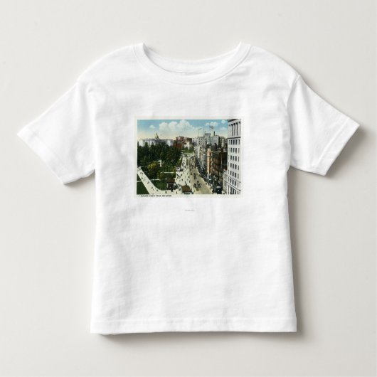 T-shirt Pour Les Tous Petits Vue de rue de Tremont de Boylston (Devant)