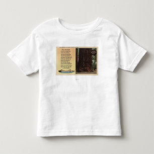 T-shirt Pour Les Tous Petits Vue de séquoia de ruelles plate