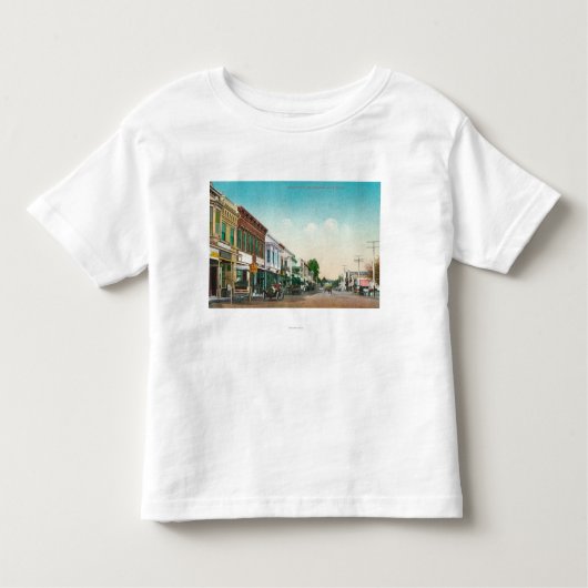 T-shirt Pour Les Tous Petits Vue de StreetHealdsburg est, CA (Devant)
