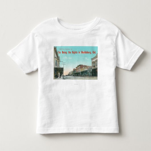 T-shirt Pour Les Tous Petits Vue de StreetHealdsburg occidental, CA (Devant)