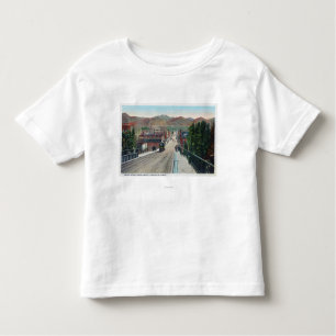 T-shirt Pour Les Tous Petits Vue de viaduc de StreetPocatello central,
