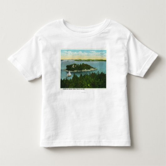 T-shirt Pour Les Tous Petits Vue d'Elizabeth de cap de deux phares (Devant)