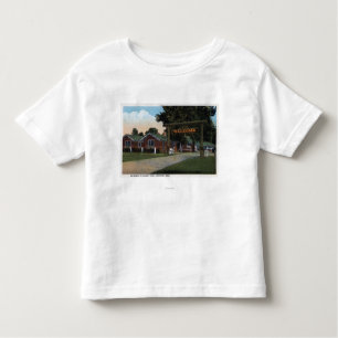 T-shirt Pour Les Tous Petits Vue d'entrée de parc de touristes