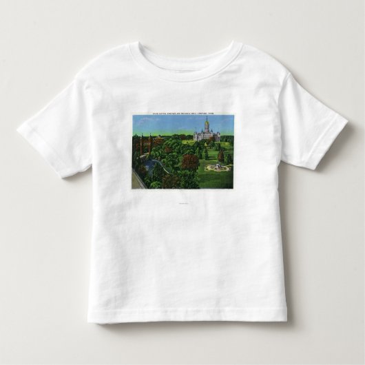 T-shirt Pour Les Tous Petits Vue des au sol de capitol d'état, voûte (Devant)
