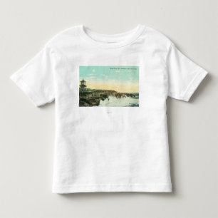 T-shirt Pour Les Tous Petits Vue des briseurs à Vue de l'EauSanta Cruz, CA