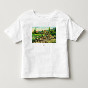 T-shirt Pour Les Tous Petits Vue des équipes de fret transportant l'eau