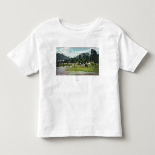 T-shirt Pour Les Tous Petits Vue des invités sur une balade par les raisons
