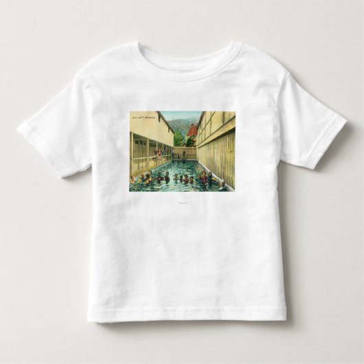 T-shirt Pour Les Tous Petits Vue des nageurs dans les bains (Devant)