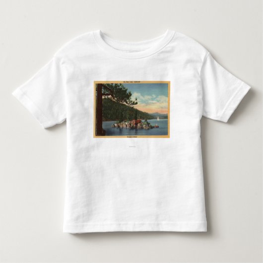 T-shirt Pour Les Tous Petits Vue d'île de trésor (Devant)