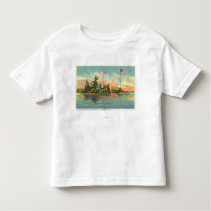 T-shirt Pour Les Tous Petits Vue d'île de Zavikon