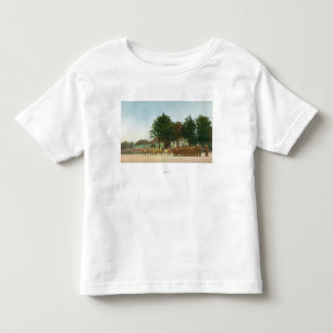 T-shirt Pour Les Tous Petits Vue du bâti de garde Presidio dans la formation