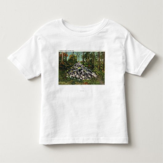 T-shirt Pour Les Tous Petits Vue du cairn de Thoreau (Devant)